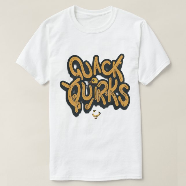 T-shirt tendance "Quack Quirks" (Design devant)