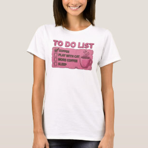 T-shirt tendance rose captivant CAFE JOUER AVEC CH