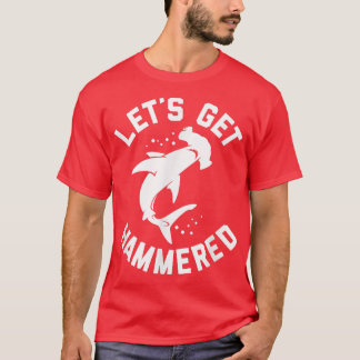T-shirt Tendance Se Faire Marteler Humour De Requin