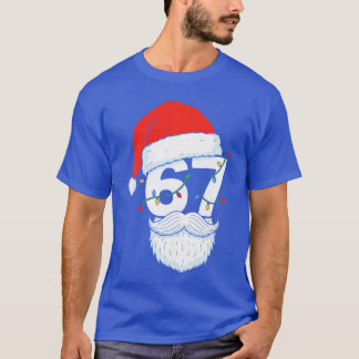 T-shirt Tendance Si Sept Mème Noël 67 Visage de Père Noël