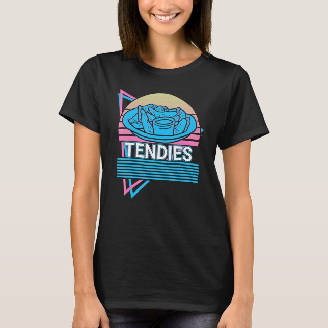 T-shirt Tendies Chicken Tendies Retro (Devant)