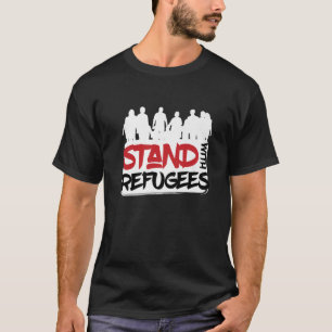 T-shirt Tenez-vous aux côtés des réfugiés - Évasion des ré