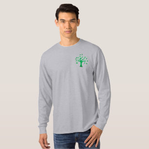 T-shirt Tenez-vous avec la Palestine, le drapeau et l'oliv