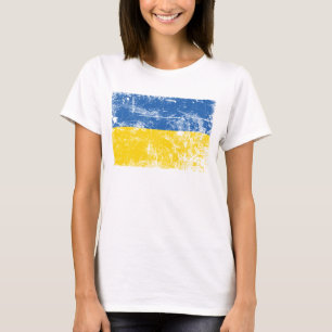 T-shirt Tenez-vous avec l'Ukraine, envahie par la Russie T