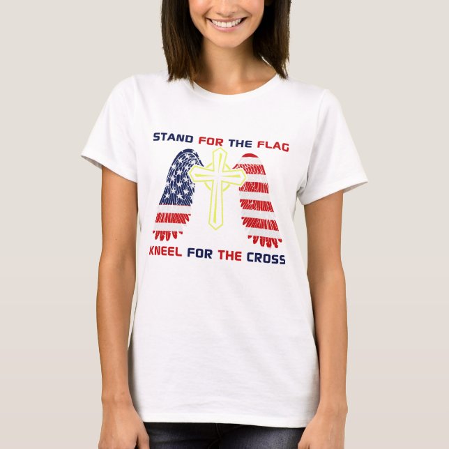 T-shirt Tenez-vous pour le drapeau... (Devant)