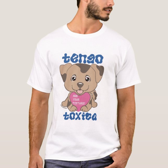 T-shirt Tengo Toxica Azul Dingus Chiot (Devant)
