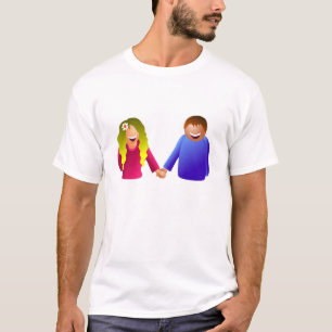 T-shirt Tenir des mains