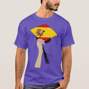 T-shirt Tenir le Casquette universitaire Carré Espagne