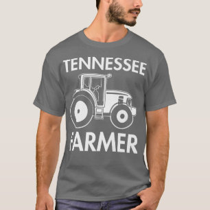 T-shirt Tennessee Fermier Vintage Hommes Tractor Farm Loca