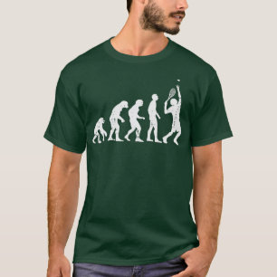 T-shirt Tennis Amusant Evolution Joueur entraîneur Hommes 