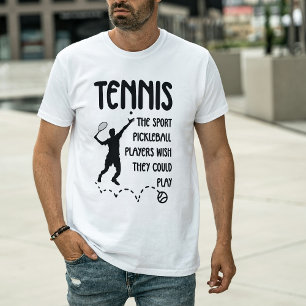 T-shirt Tennis contre Pickleball Humour – Joueur de Tennis
