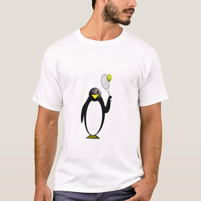 T-shirt Tennis de pingouin (Devant)