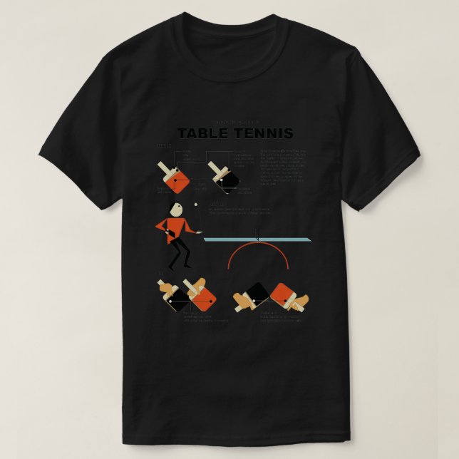 T-shirt Tennis de table 26 (Design devant)