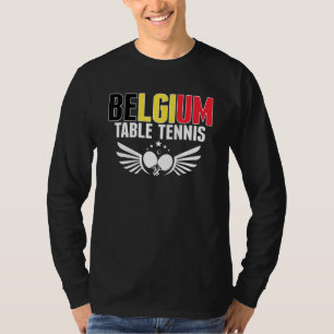 T-shirt Tennis de table Belgique Soutenir le ping-pong