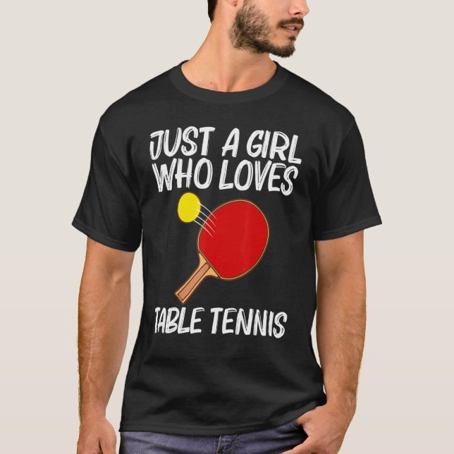 T-shirt Tennis De Table cool Pour Les Filles Ping Pong Spo (Devant)