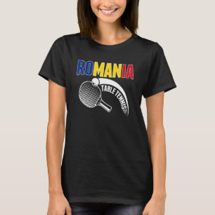 T-shirt Tennis de table Roumanie Soutenir le ping-pong ro