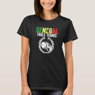 T-shirt Tennis de table Sénégal Support Ping Pong Sénégal