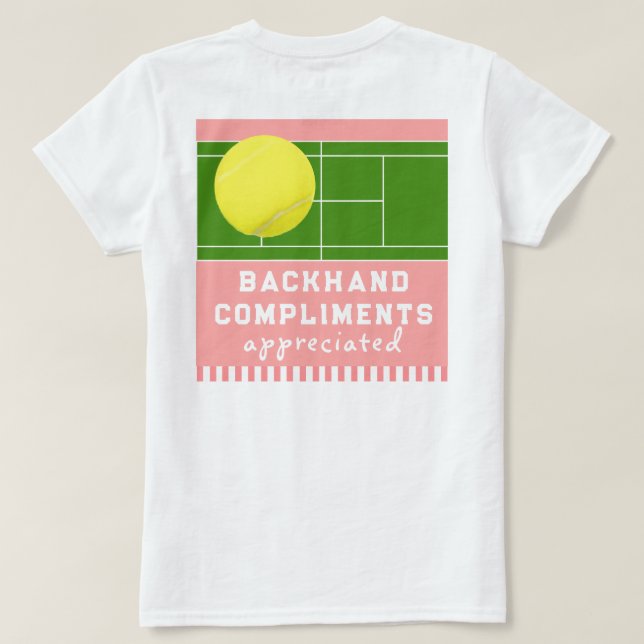 T-shirt Tennis drôle (Design dos)