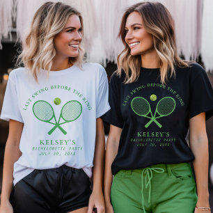 T-shirt Tennis Enterrement de Vie de Jeune Fille Dernier B