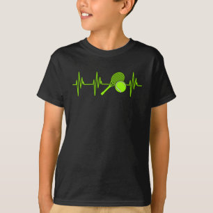 T-shirt Tennis Heartbeat Sports Lover Player Entraîneur G