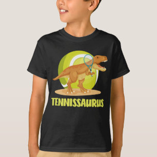 T-shirt Tennis jouant Trex Funny Dino Sport