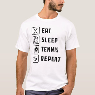T-shirt Tennis - Mangez Sleep Tennis Repeat
