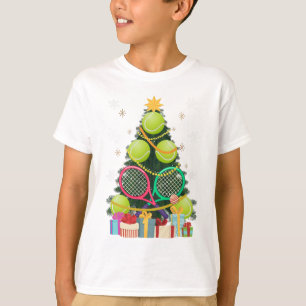 T-shirt Tennis Noël Arbre Noël