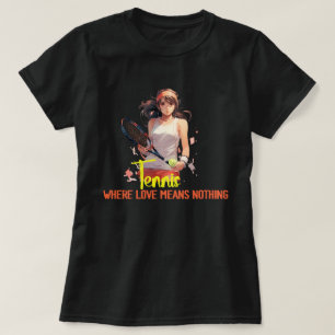 T-shirt Tennis : Où L'Amour Signifie Rien