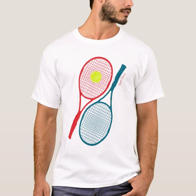 T-shirt tennis ouvert personnalisé / tennist (Devant)