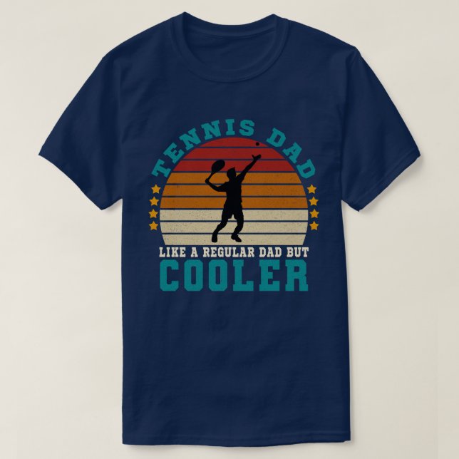 T-shirt Tennis papa Comme un papa ordinaire mais un Glaciè (Design devant)
