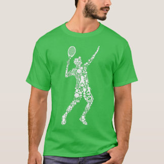 T-shirt Tennis Player Men Boys Youth Kids 