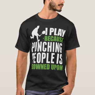 T-shirt Tennis Puning Personnes Tennis Coach Drôle bâton