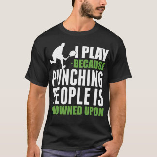 T-shirt Tennis Puning Personnes Tennis Entraîneur Drôle bâ