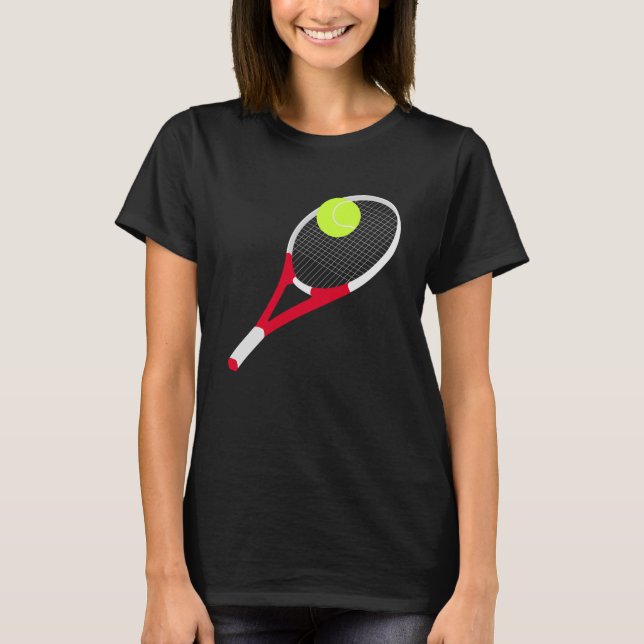 T-shirt Tennis racket and tennis ball (Devant)