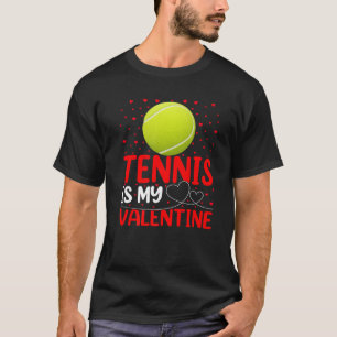 T-shirt Tennis Sports Amateur Drôle Tennis Est Mon Valent