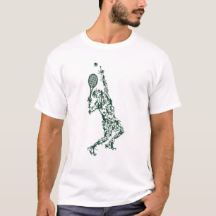 T-shirt Tennis T - Joueur Positionne Balls Racket Dans Dra