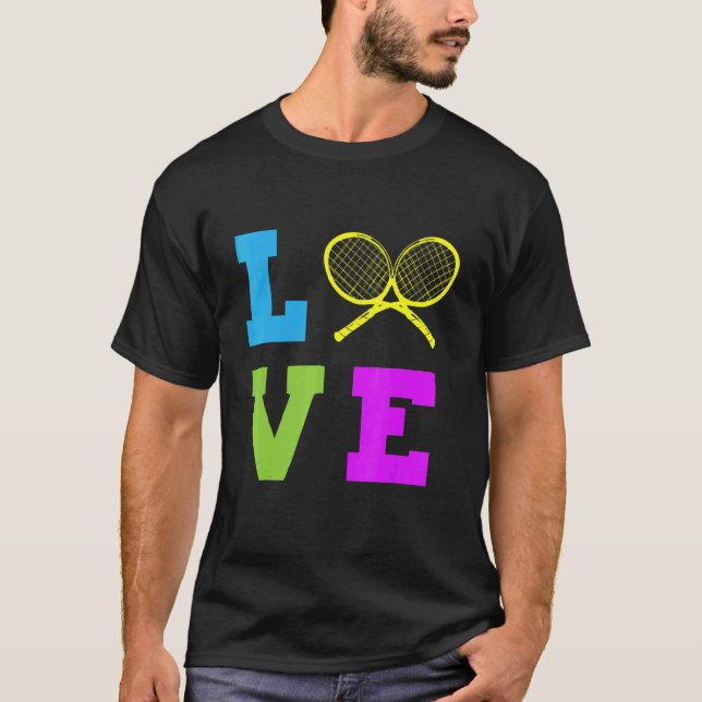 T-shirt Tennis Tennis Racket Tennis Ball Tennis Court Tenn (Devant)