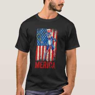 T-shirt Tennis Uncle Sam 4 juillet Boys Hommes Américains