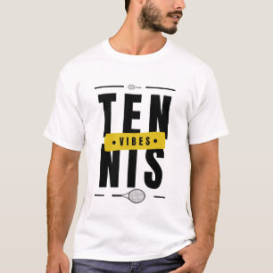 T-shirt Tennis Vibes Moderne Cool tendance Typographie spo