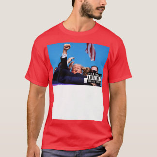 T-shirt Tentative d'assassinat de Donald Combattre la couv