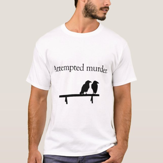 T-shirt Tentative de meurtre crow 11 (Devant)