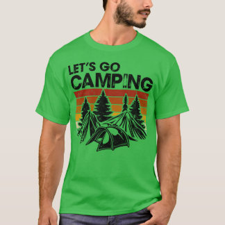 T-shirt Tente de campeur extérieur, allons camper cadeau