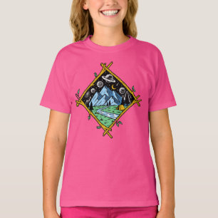T-shirt Tente de camping au bord d'un ruisseau de montagne