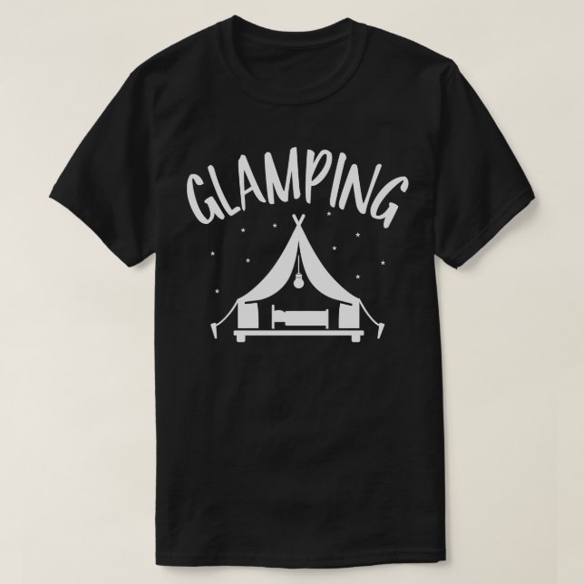 T-shirt Tente de camping éblouissant (Design devant)