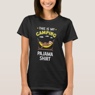 T-shirt Tente Matériel de Camping Paresseux dans Hamac C'e