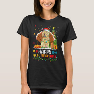 T-shirt Tenter de Terrier Irlandais heureux Hellothanksmas