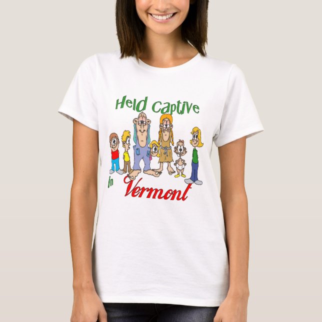 T-shirt Tenu captif dans le Vermont (Devant)