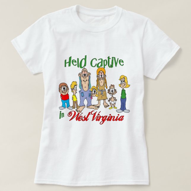 T-shirt Tenu captif en Virginie-Occidentale (Design devant)