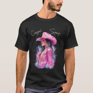 T-shirt Tenue de concert country rose Esprit Cowgirl Femme