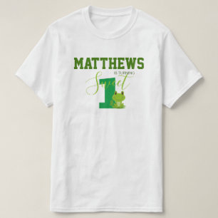T-shirt tenue de jumelage familiale Frog 1er anniversaire 